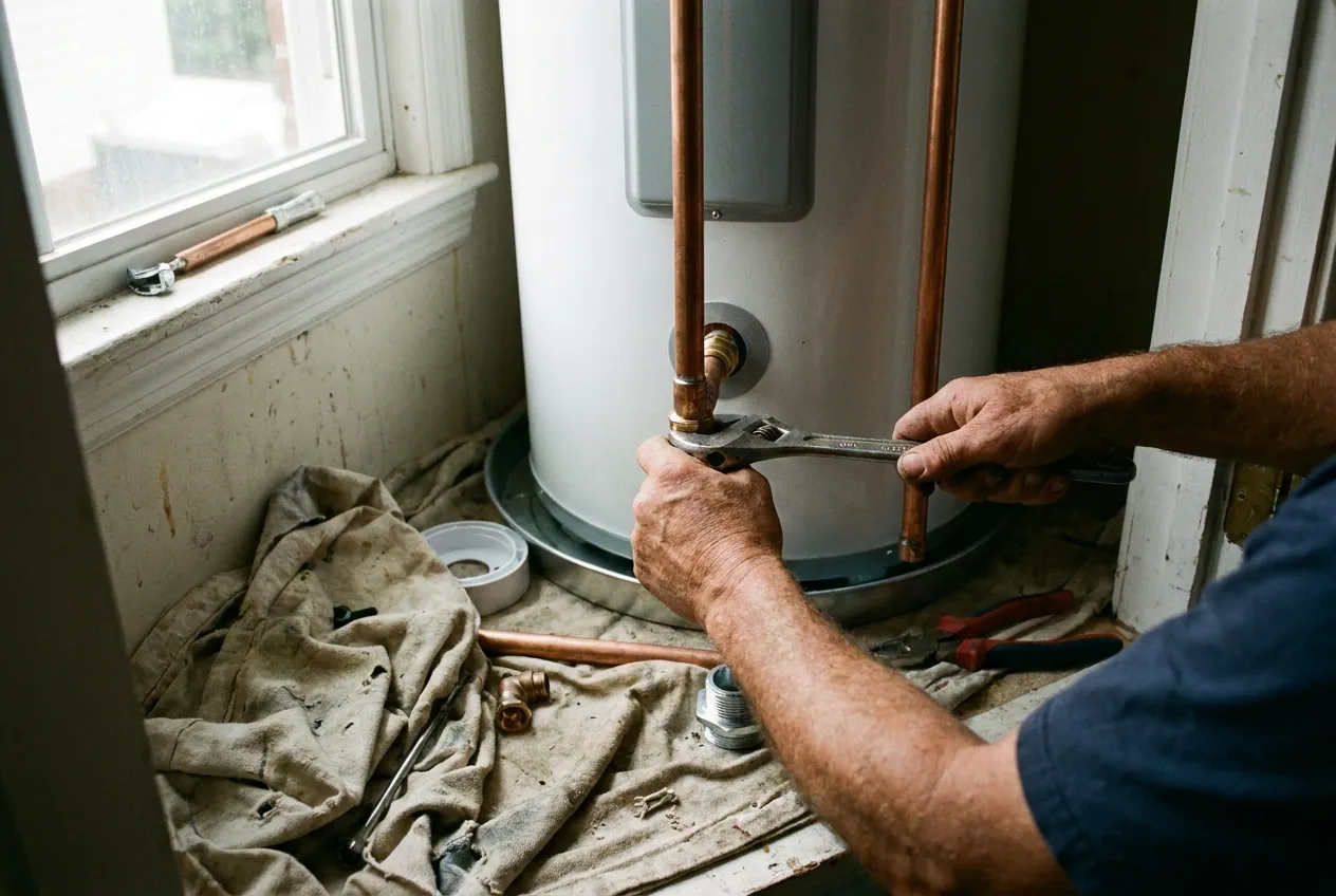 Chauffe-eau électrique et thermodynamique installés dans un logement à Paris 13e